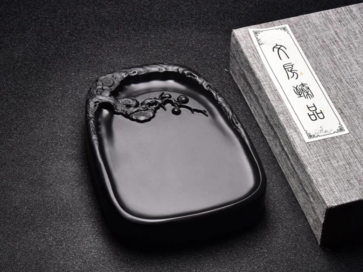 Famous Carving Ink Brush Inkstone Inkslab Calligraphy Painting Tool