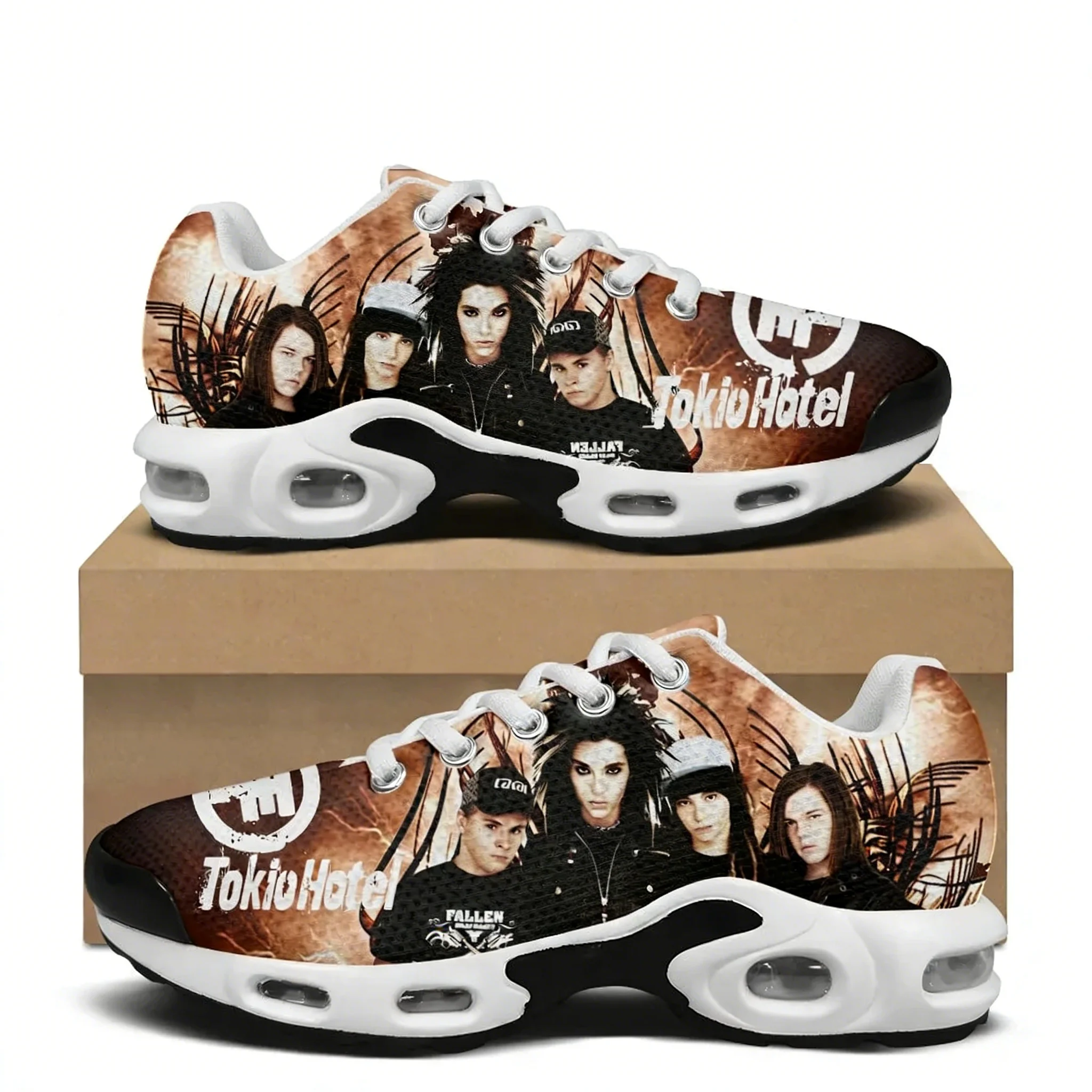 

Tokio Hotel Rock Band Air Cushion Sneakers Mens Womens Teenager Lightweight Running Sports Shoes Custom Leisure Mesh Sneaker
