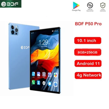 Original 10,1 Zoll Tablet Android 11 Octa Core Tablete PC 8GB RAM 256GB ROM 4 GB Netzwerk-Tablets GPS Bluetooth Wi-Fi 10,36