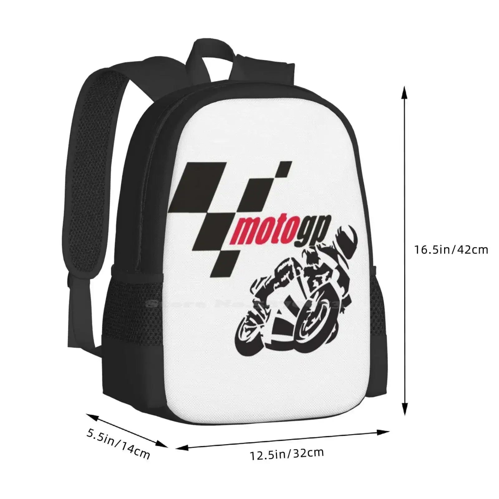 Muster Design Tasche Student Rucksack Moto Grandprix Gp