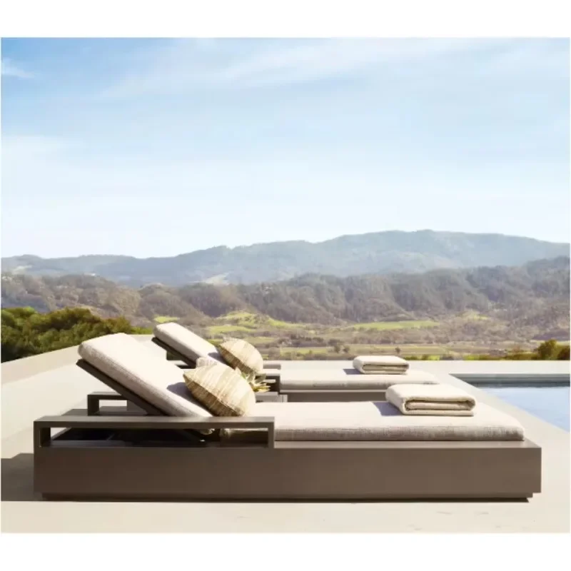 Garden Teak Wood Sun Loungers Pool Chaise Longue Outdoor Day Bed Foldable Sillas De Playa Beach Chair Patio School Use