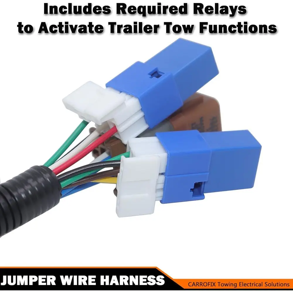 حزام أسلاك مقطورة على طراز RV بـ 7 اتجاهات لسيارة Nissan Pathfinder (2013-2020) وInfiniti QX60 (2014-2020) جانب السيارة مناسب تمامًا 7 #4