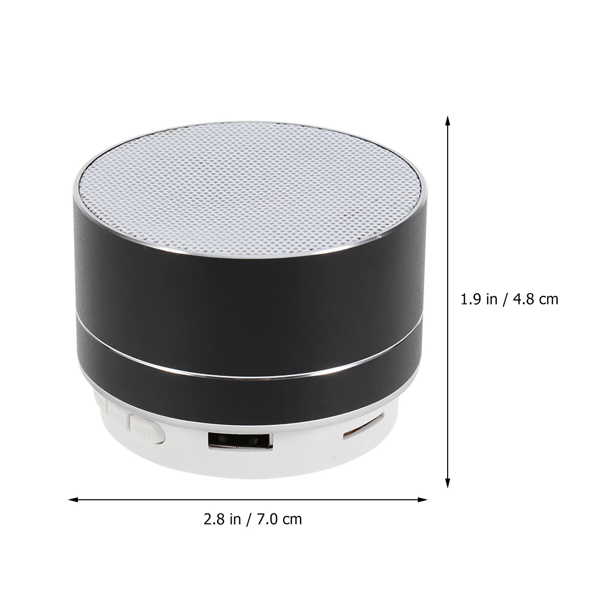 

Mini Aluminum Alloy Wireless Speaker Portable Metal Outdoor Fm Radio Super Bass Phone Speaker for Smartphone