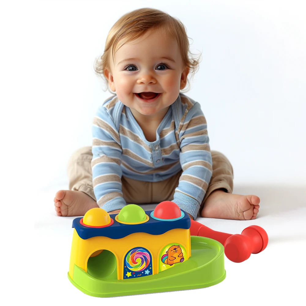 

5 шт./комплект, детский игрушечный молоток, тренировочная игрушка для раннего развития, координация рук и глаз, тренировочная игрушка для концентрации