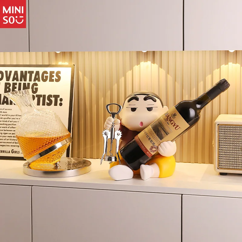 

Crayon Shin-chan Luxury Minimalist Wine Rack - Figurine Decor for Living Room/TV Stand/Entryway/Sideboard/Wine Cabinet