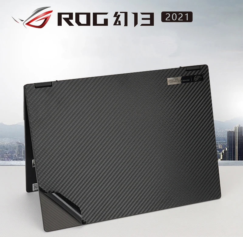 Carbon fiber Laptop Sticker Skin Decal Cover Protector Guard for Asus ROG Flow X13 GV301 Ultra Slim 2-in-1 Gaming Laptop