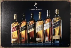 Johnnie Walker Garage Rustic Vintage Metal Tin Signs Modern Wall Metal Art Vintage Kitchen Decor