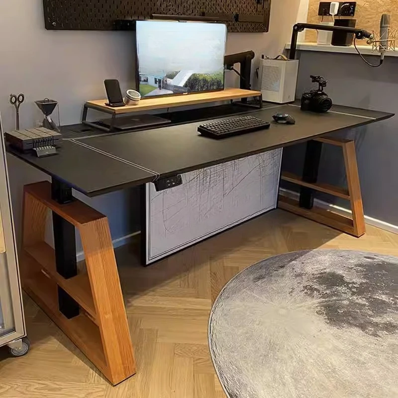 Smart Electric Lifting Table Household Computer Desk Workbench Standing Desk Household Desk