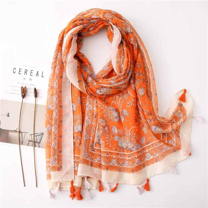 180*85cm Large Silk Satin Scarf Hijab Women Print Spring New Shawl Wrap Female Hand Foulard Pashmina Travel Echarpe 2023 NEW