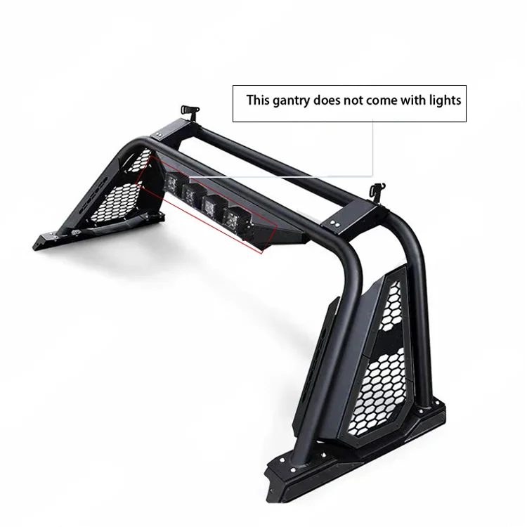 MusixiA Universal Truck Bed Rack Cargo Carrier Full Size Pickup Steel Gantry for  Ranger F150 Pickup Roll Bar Frame