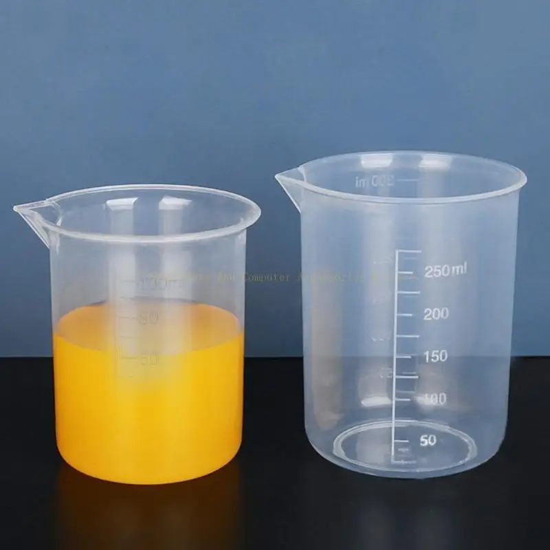 10pcs Plastik Plastik Pengukur Resin Epoxy Pouring Cup 50ml/100ml/150ml/250ml