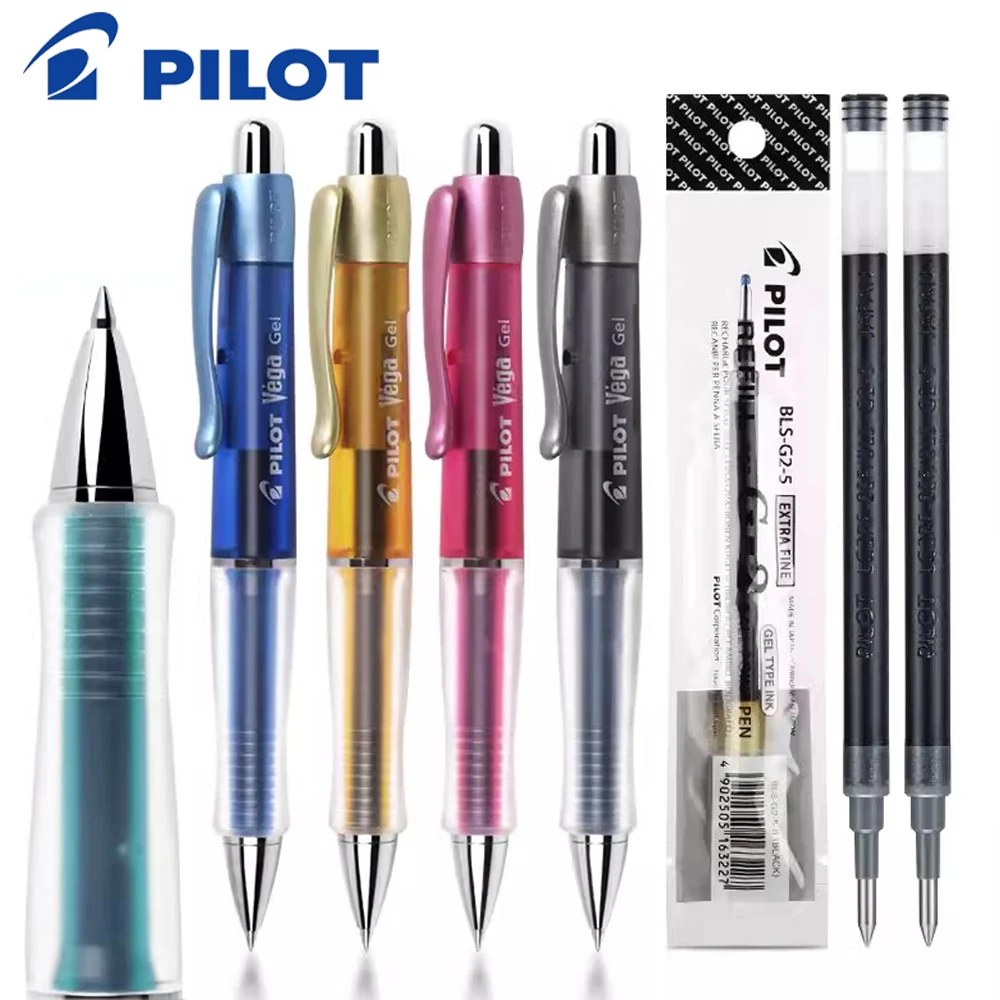 Japan Pilot Gel Pen Set BL-415V Soft Grip Rubber Low Center Gravity Anti-fatigue 0.7mm Ballpoint Pen Stationery Supplies