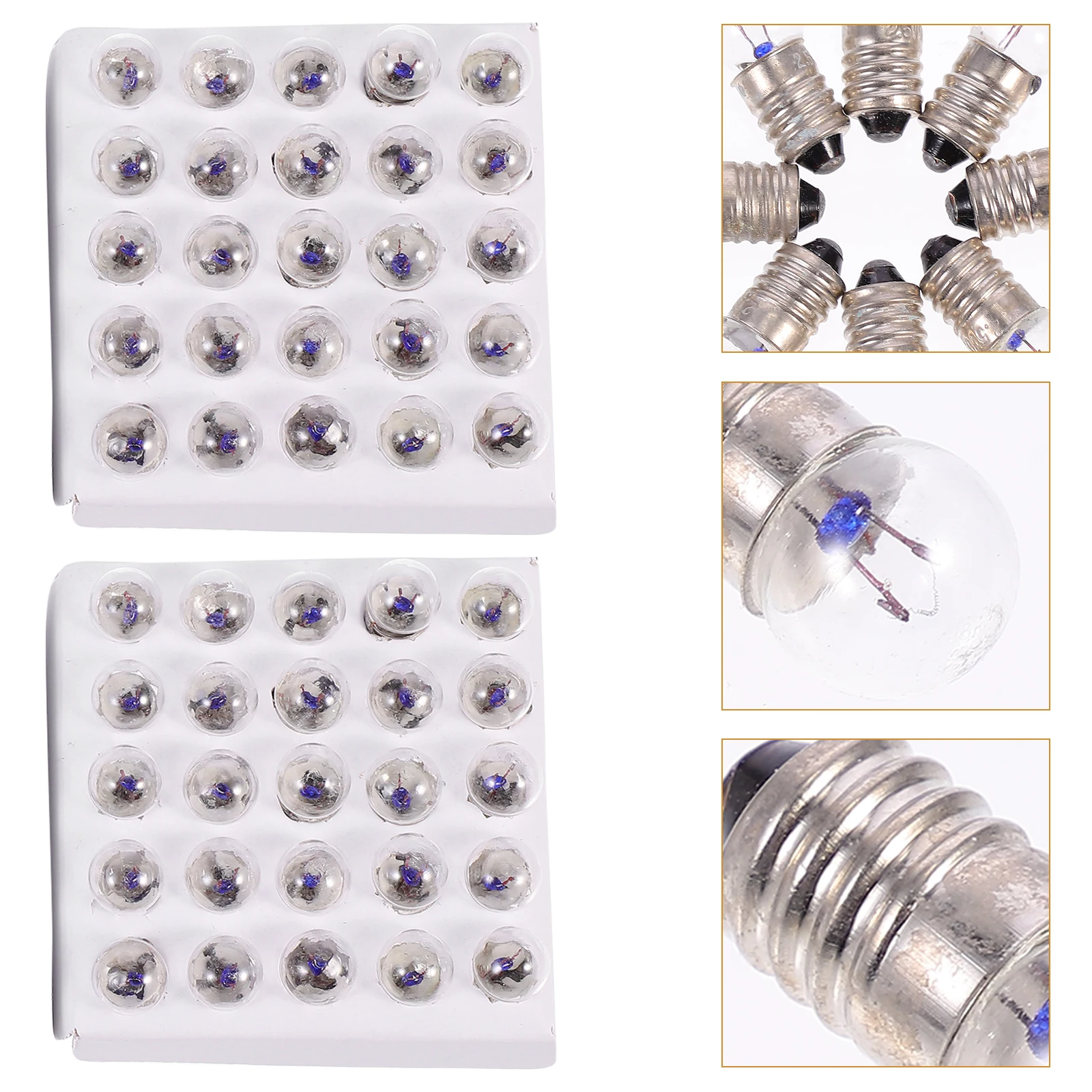 

1Set Miniature Screw Base Lamps Electrical Experimental Tools 2.5V for Middle Primary School Science DIY Equipment