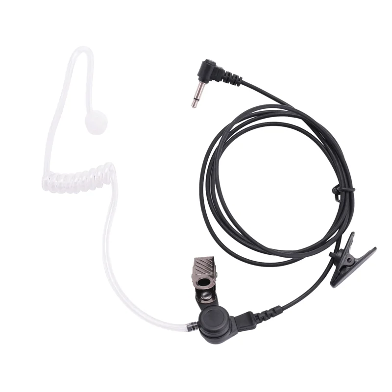 20X Straight Listen Only Transparent Flexible Acoustic Tube Earpiece 3.5Mm Earphone Headset Mono Jack For Walkie-Talkie-A74Z - view 6