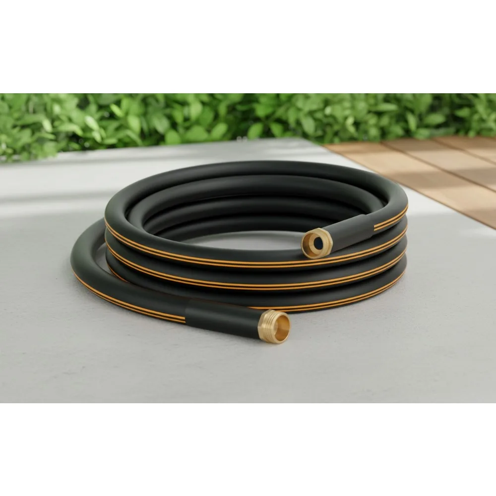 

Heavy Duty 20ft Garden Hose with Brass Connectors - Flexible & Durable for Outdoor Watering Tasks