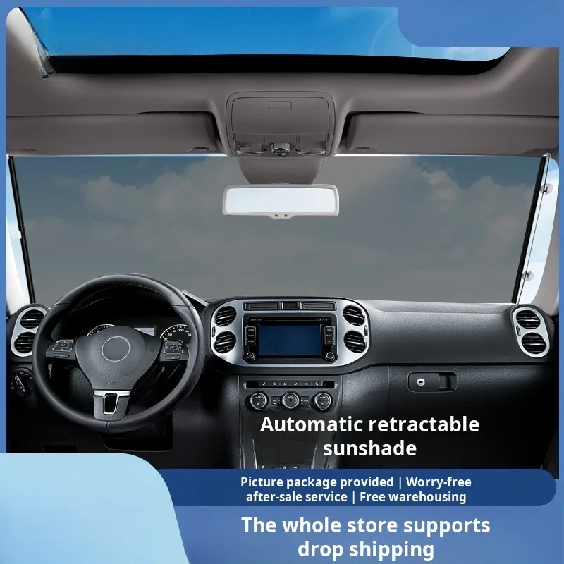 

Car Front Windshield Sunshade Sun Protection Heat Insulation Universal Fit Easy Install Car Interior Accessories