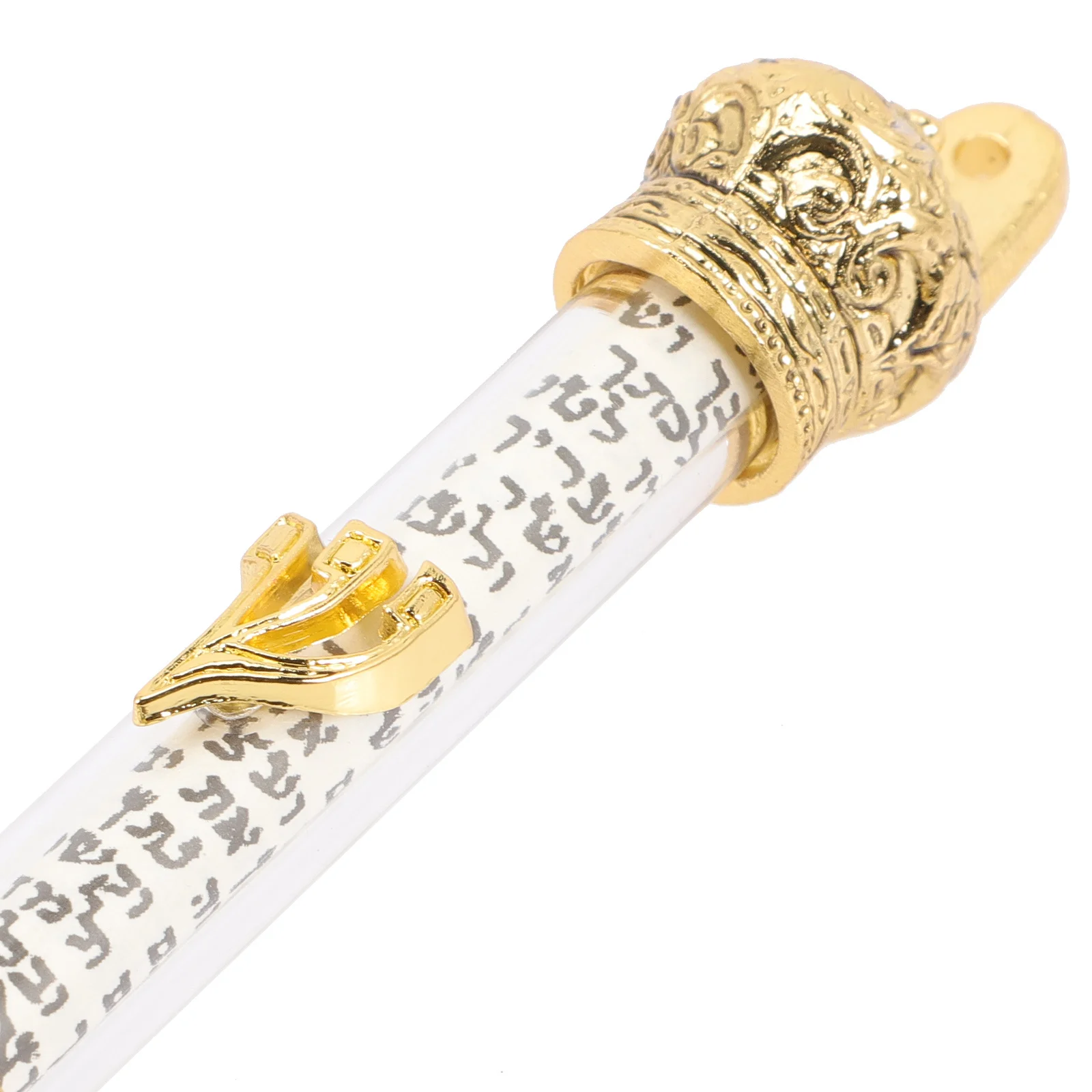 Metallo Mezuzah Porta ebraica Mezuza Decorativo religioso Porta in metallo Ornamento laterale Mezuzah Scroll Regali ebrei Decorazioni per la casa