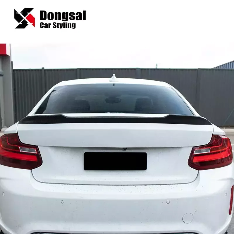 CS Style Dry Carbon Fiber Rear Trunk Spoiler Ducktail for F22 F87 2013-2020