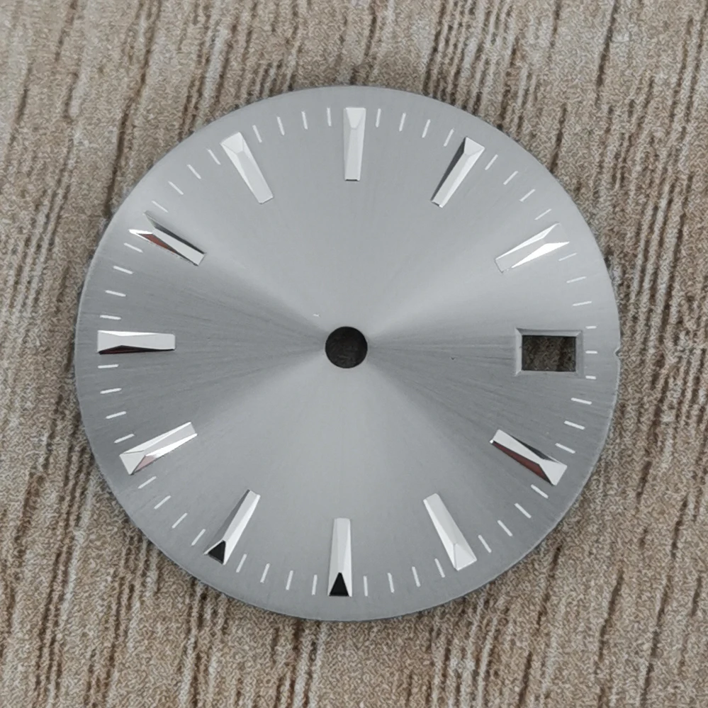 Suitable for NH35/NH36 movement dials Modified watch accessories dial Striped nail literal Sun pattern without logo Simple dial