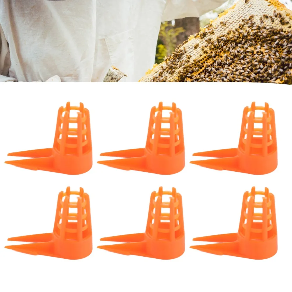 20pcs Plastic Queen Bee Cages Small Size Ventilated Plastic Bee Cage Wear Proof Lightweight Bee Cells Cover Beekeeping Equipment
