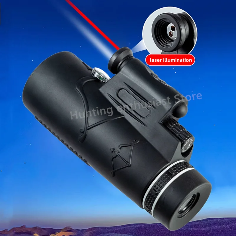 Professional Telescope Single Eye 50X60 Military Zoom HD Power Telescope Remote Portable Night Vision Hunting