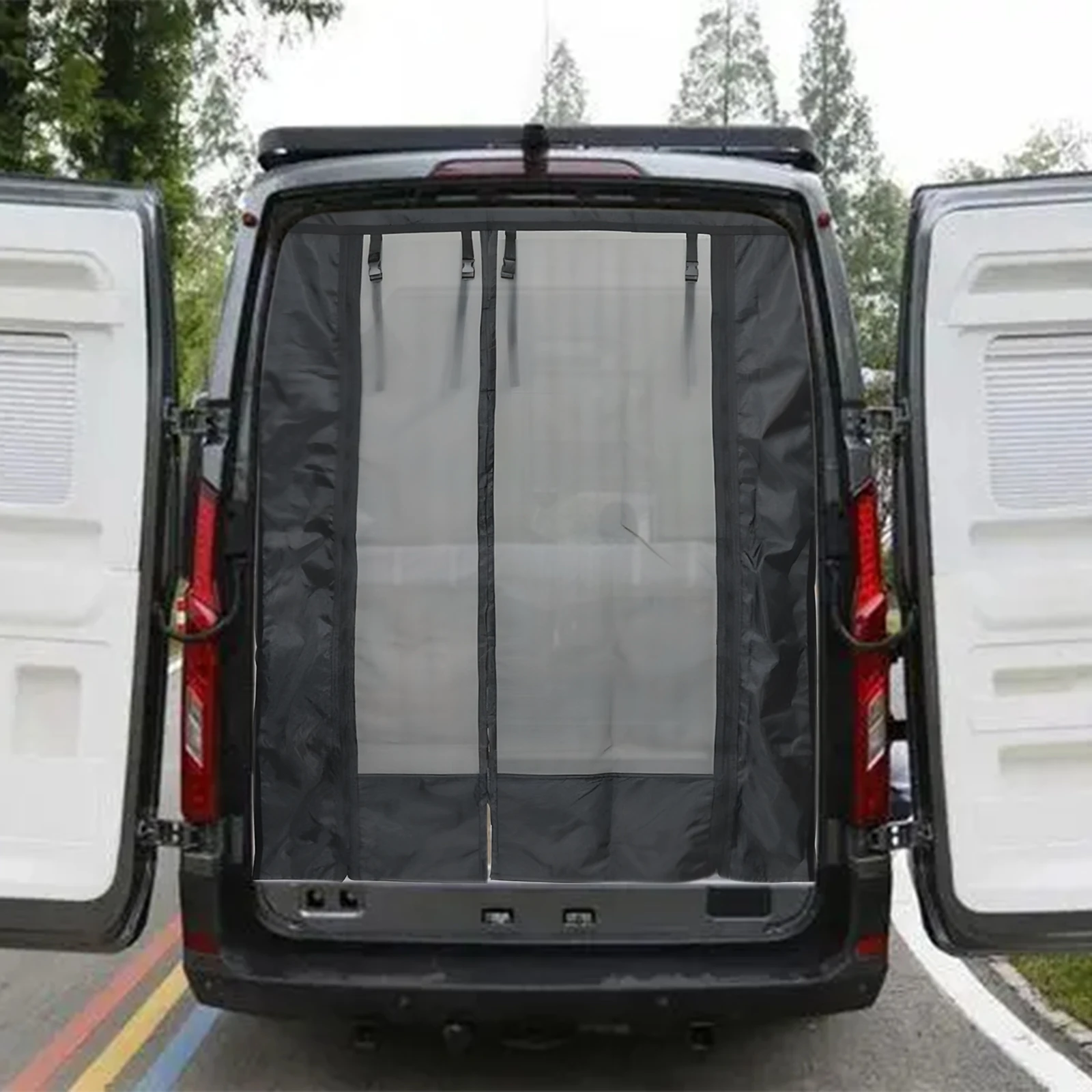 1pc Insect Screen Midge Screens For Fiat For Ducato Motorhomes 180x133 Cm Black 420D PA Effortless Attachment Auto Parts