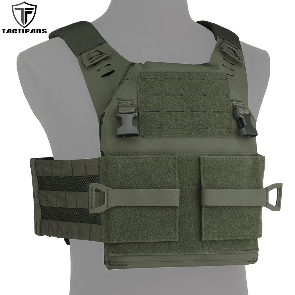 

Tactical Vest Assault Plate Carrier APC Mesh Cummerbund Custion Padded Shoulder Strap 1inch QASM Buckle Paintball Hunting Vest