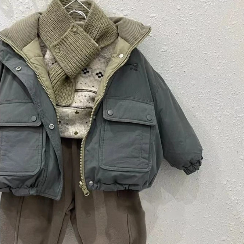 Children Cotton Coat Set Cotton Coat Jacket Versatile Two-piece Set Kids Clothes Girls Winter Coats Boy Clothes Ropa De Niña