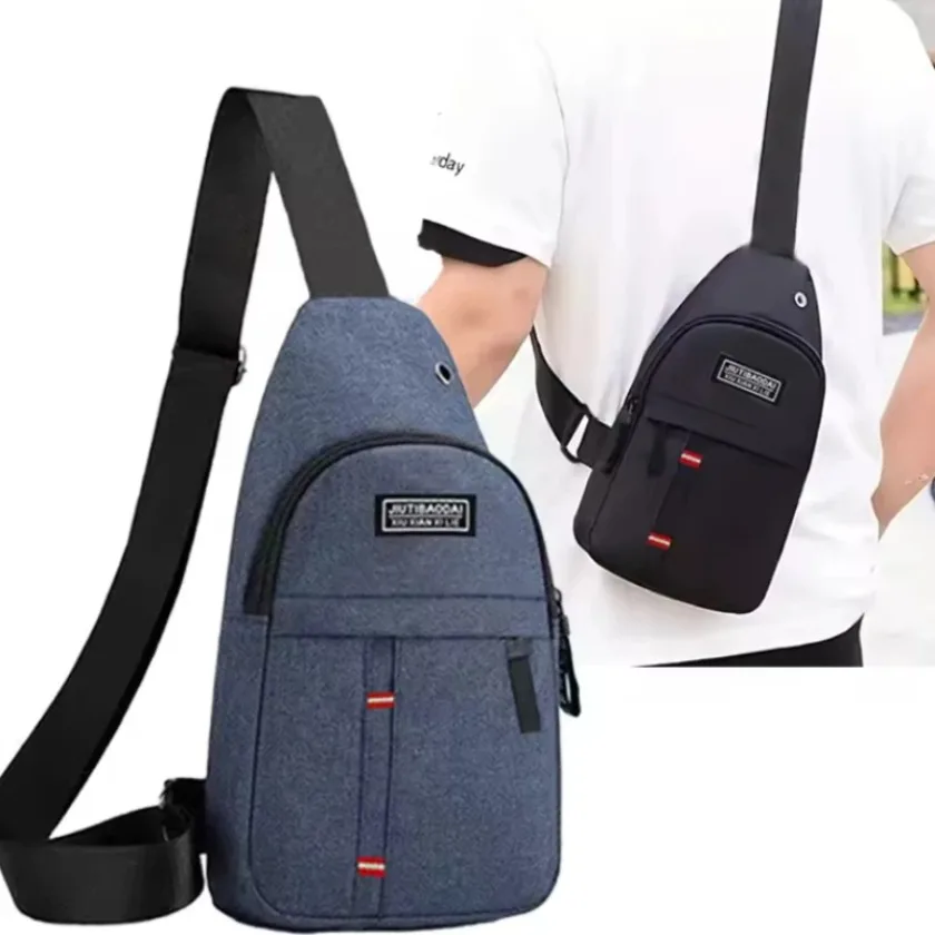 

Adjustable chest bag for both men and women, one shoulder diagonal cross single shoulder bag, Oxford cloth chest bag
