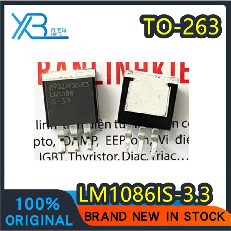 

(10/50 pieces) LM1086IS-3.3 LM1086-3.3 LM1086 TO-263 SMD 3.3V Low Dropout Voltage Regulator IC Fast Shipping