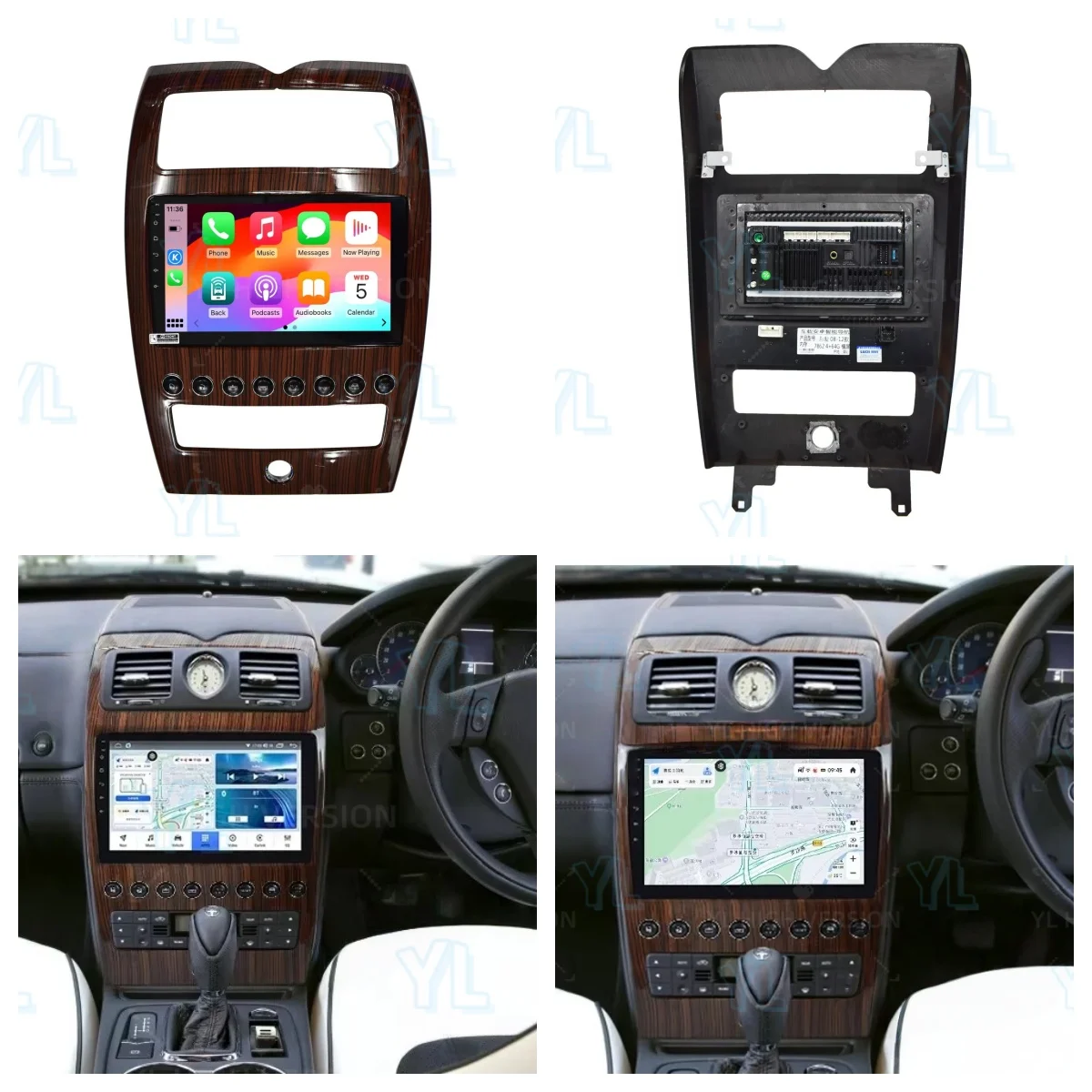 

10-дюймовый автомобильный радиоприемник Android 13 для Maserati Quattroport 2004-2012 Carplay GPS-навигация Мультимедийный головное устройство с сенсорным экраном 4G BT5.0