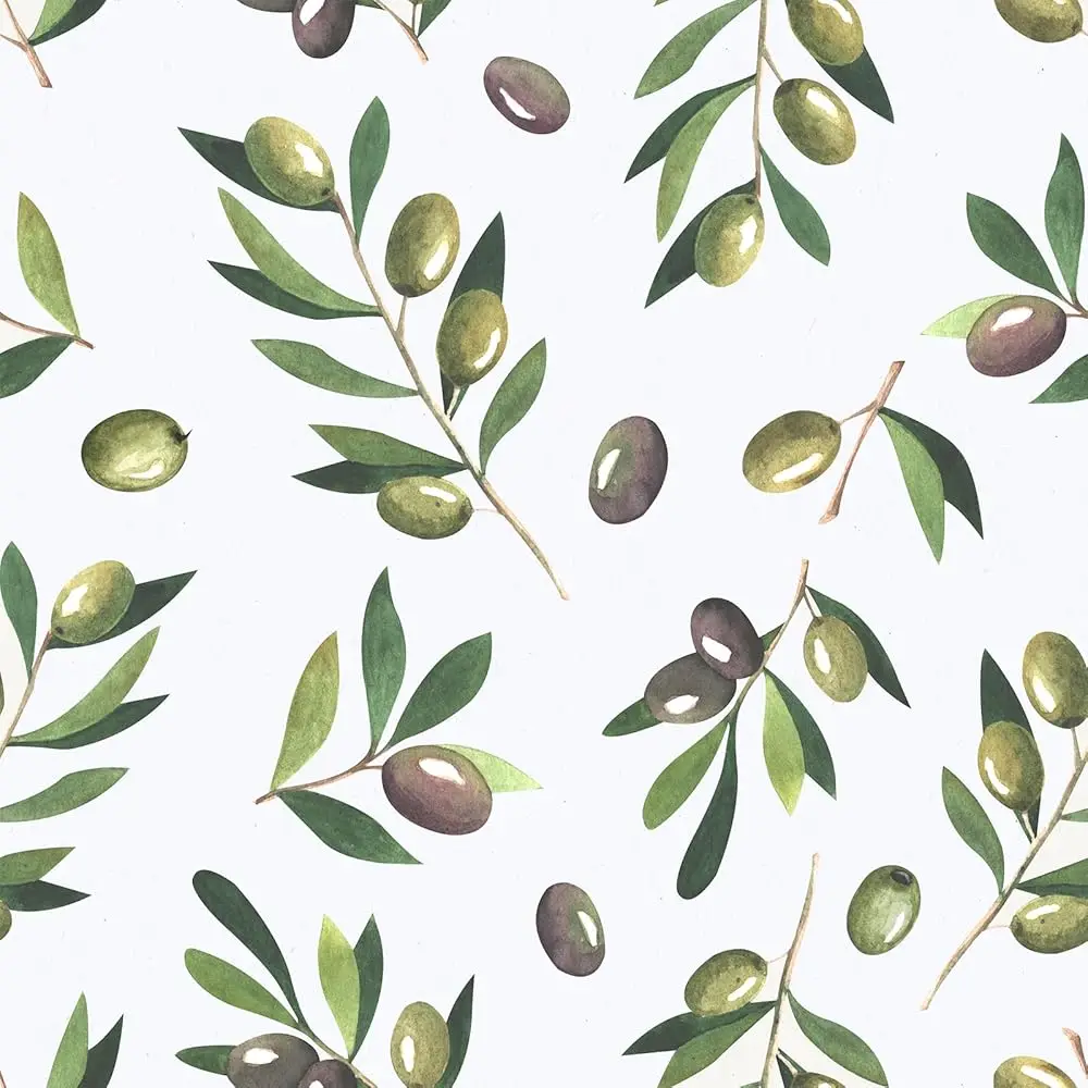 

Olive Branches Leaf Wallpaper Peel And Sti Removable Floral Contact Paper Self Adhesive Botanical Greenery Wall Paper Vinyl