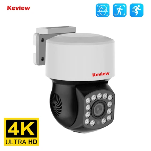 Cámara IP 4K 8MP POE PTZ XMeye Detección facial Cámaras CCTV de videovigilancia para exteriores para NVR ONVIF