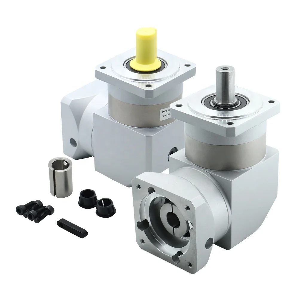 HLTNC Speed Ratios 16/20/25/28/35/40/45/50/70  Gear Servo Precision Planetary Gearbox right angle Reducer ZSPLF90-L2MA for cnc