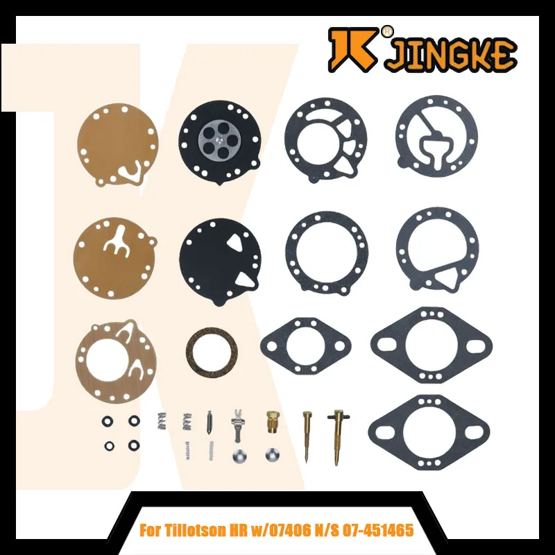 

Carburetor Repair Kit For Tillotson HR w/07406 N/S 07-451465 Carb