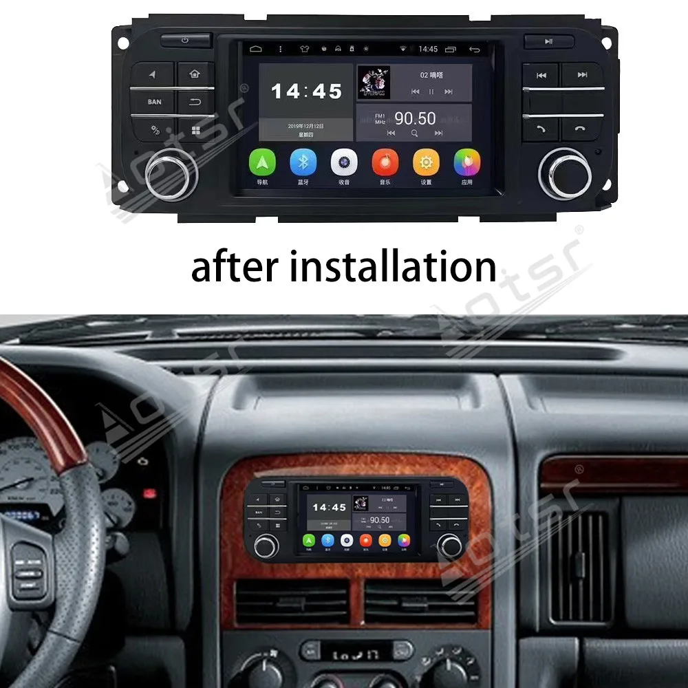 Automotive Multimedia Android 13 Video Player For Jeep Grand Cherokee 2004 2005 GPS Navigation Car Radio Receiver Head Unit