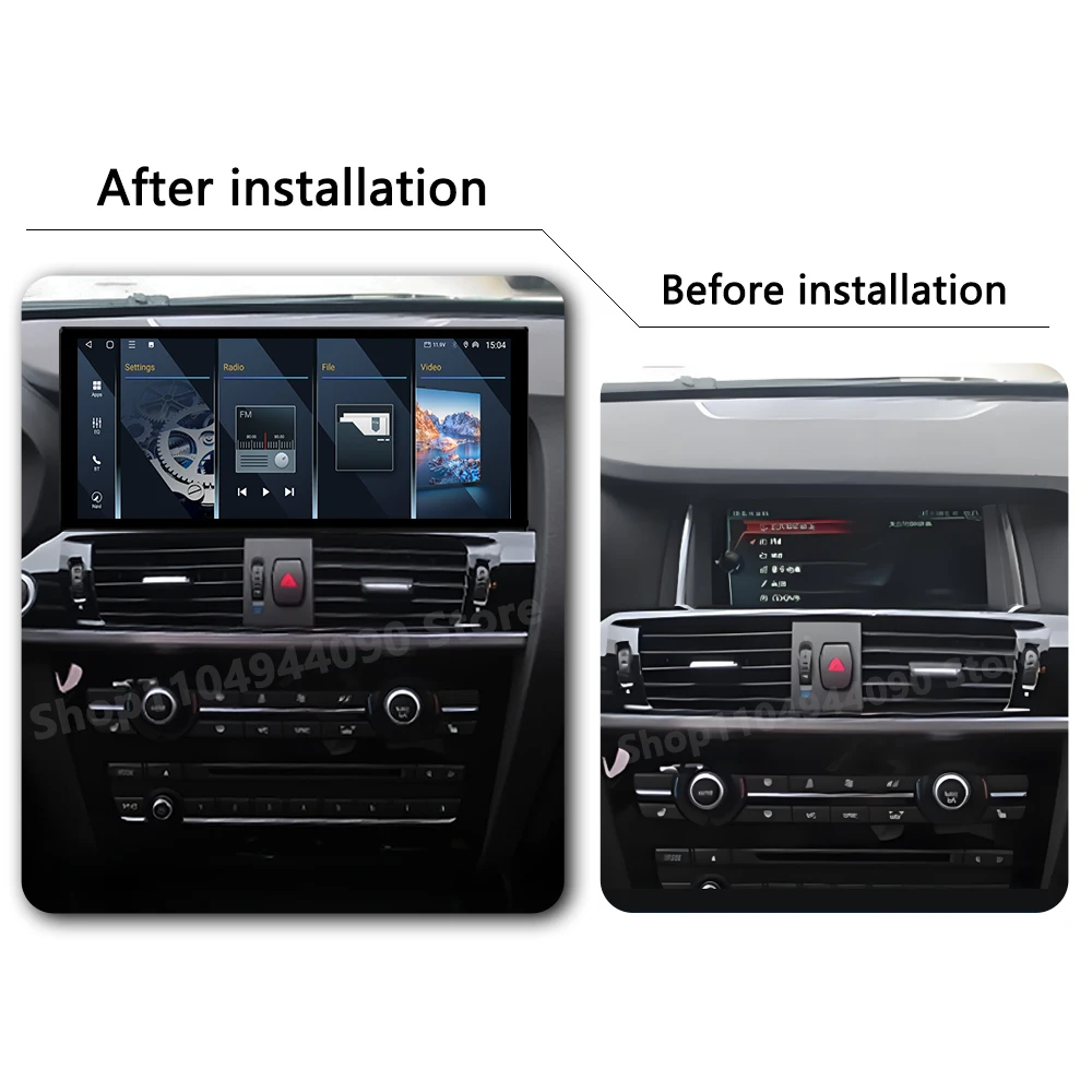 QLED 2400*900P Touch Screen Display for BMW X3 F25 X4 F26 2011 - 2017 CIC NBT System Carplay BT Car Radio Player DSP Accessories