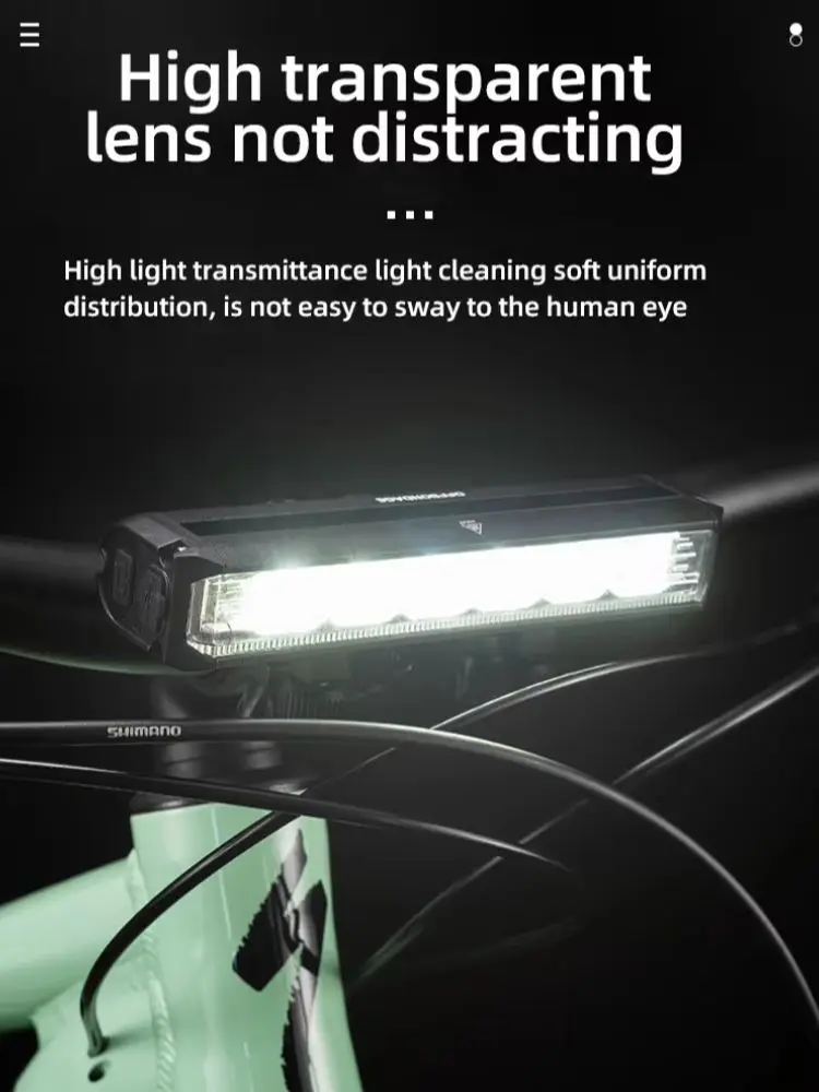 AliExpress OFFBONDAGE Bicycle Light Front 1400lumens Bike Strong Light Waterproof Flashlight Usb Charging MTB Road Cycling Lamp Accessories
