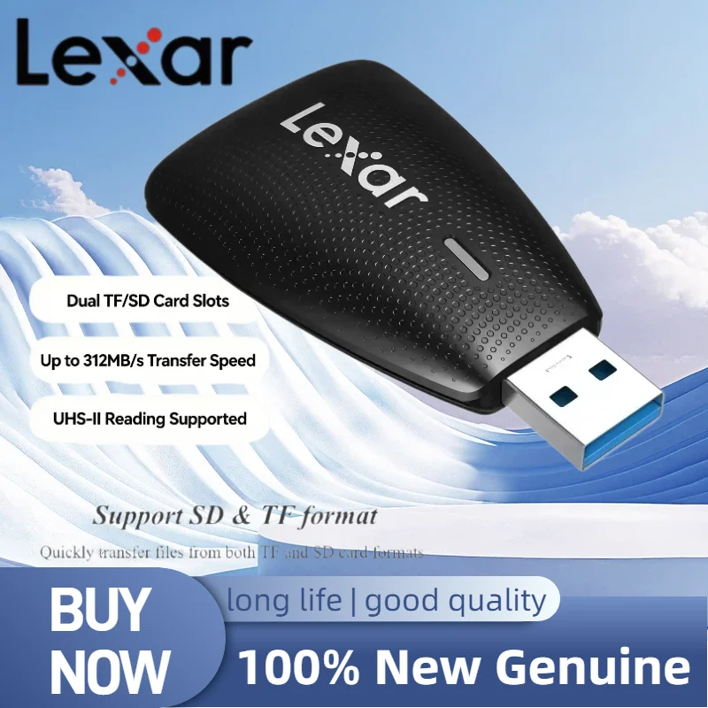 

Lexar USB3.1 USB3.2 Type-C to SD MicroSD TF Card Card Reader for PC Laptop Smart microsd Memory Card reader SD Card Adapter