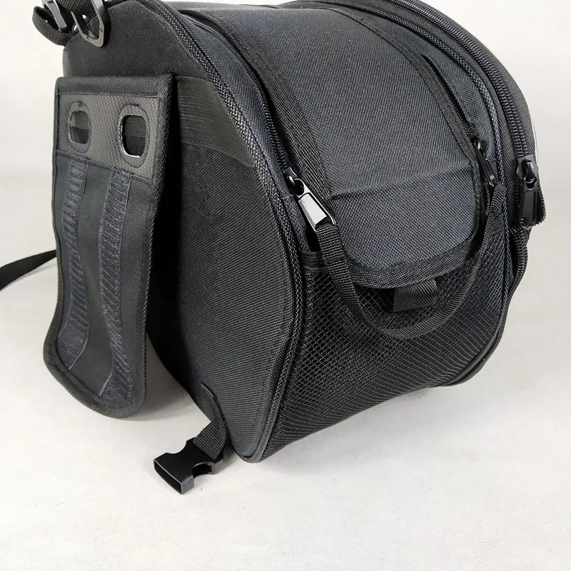 Solide Black Bike Hanging Bag Motorcycle Device Punk Style 1 Pair Bags Unisex Steampunk Oxford Clothe Bags Travel Rucksack