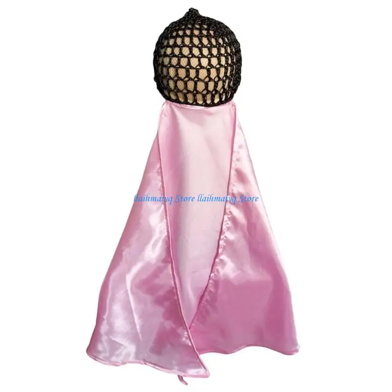 

573B Breathable 2 Way Wear Polyester Cap Breathable Sleep Hat Designed For Comfort During Sleep And Daily Activities