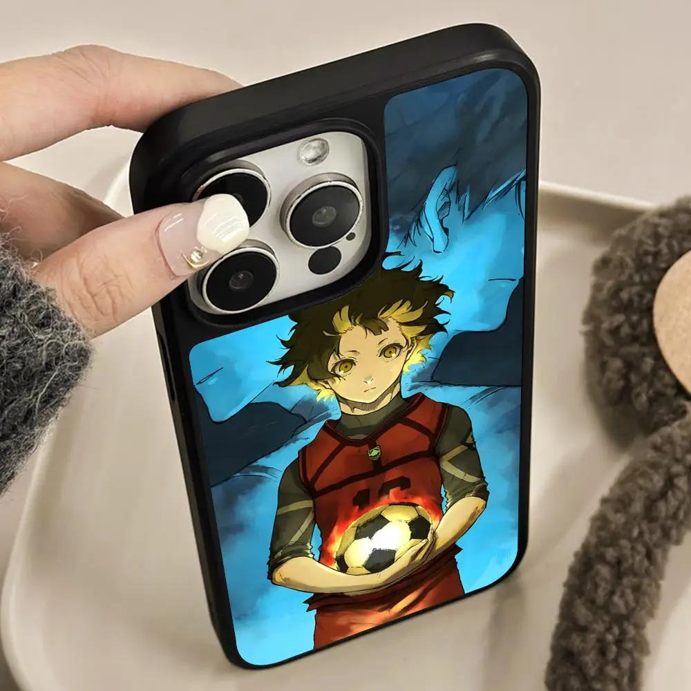

Blue Lock Bachira Meguru Phone Case for iPhone 17 16 15 14 13 12 11 Air Pro Max Plus Matte Surface Cover