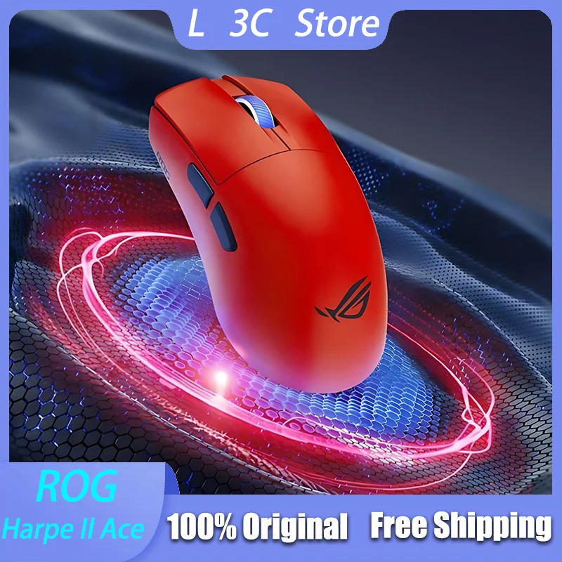 

ROG Harpe II Ace Wireless Gaming Mouse 48g Ultra Lightweight 8000Hz Polling Rate Mouse AimPoint Pro42K Sensor Ergonomic Mice