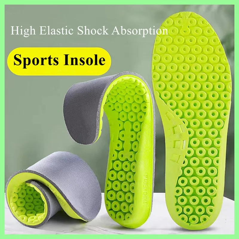 

Sport Shock-Absorbing Insoles For Running Shoes Memory Foam Comfortable Soft Foot Sweat-Absorbing Breathable Arch Support Insert