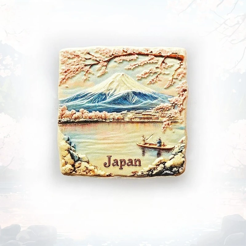 

Mount Fuji Fridge Magnet - Iconic 3D Sacred Mountain Souvenir Unique Japanese Landscape Gift for Travel & Zen Home Decor
