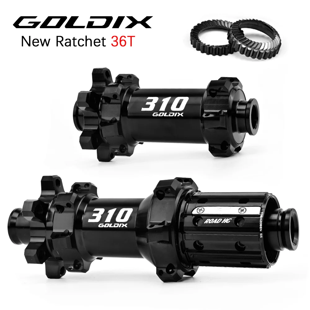 GOLDIX R310 6‑Bolt Road Hub 24H 36T Ratchet For Shimano SRAM 10‑12‑Speed Gravel Road Bicycle Cycling Accessories