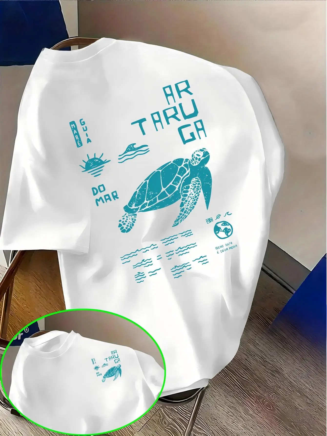 Vintage Sea Turtle Graphic T-Shirt Men Women Summer Short Sleeve Loose Tops Casual Fashion Harajuku Streetwear Graphic Tee