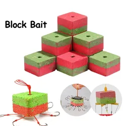 16pcs/bag Milk Flavored Red Green Square Bait for Flip Hook - Suitable for Fishing Carp/silver Carp and Bighead Carp