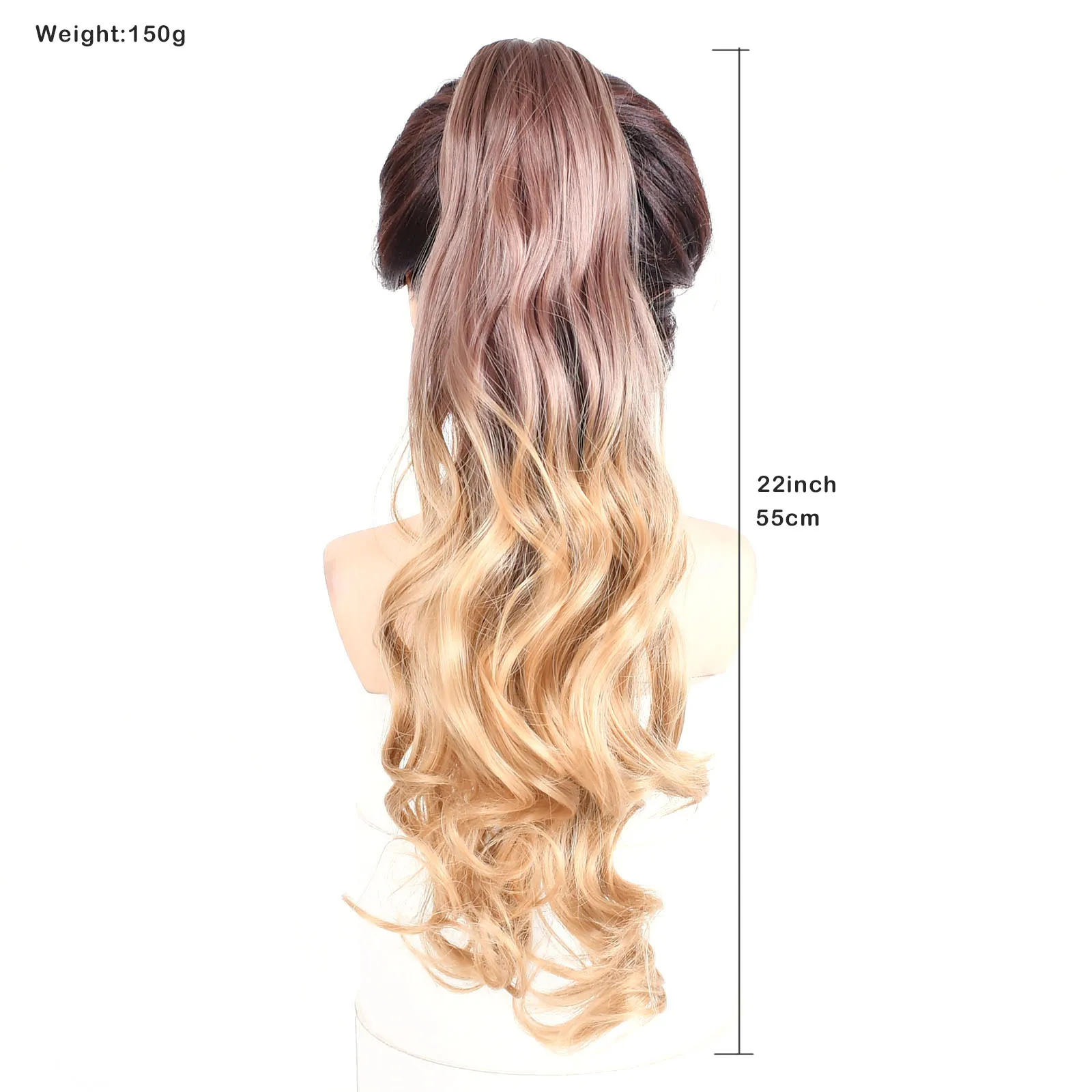 Jeedou Claw Ponytail Wavy 22