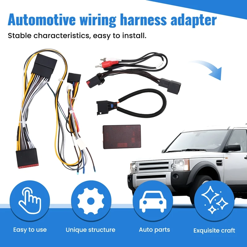 

Car 16Pin Wiring Harness Adapter Canbus Box Decode Android Radio Power Cabler For Land Rover Discovery 3-Y79A
